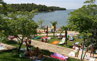 Пляж отеля Laguna Plavi 3*