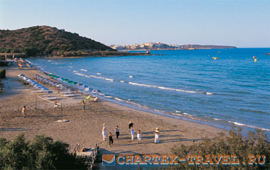 Пляж отеля Almiros Beach Hotel 3*