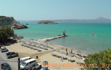 Пляж отеля Almyrida Beach Hotel 4*