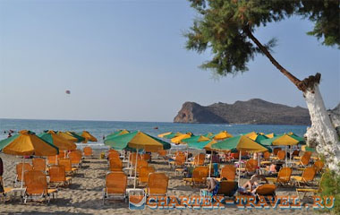 Пляж отеля Amalthia Beach Resort Hotel 3*
