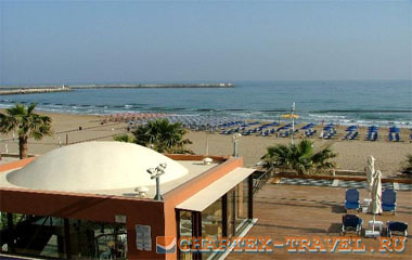 Пляж отеля Aquila Porto Rethymno Hotel 5*