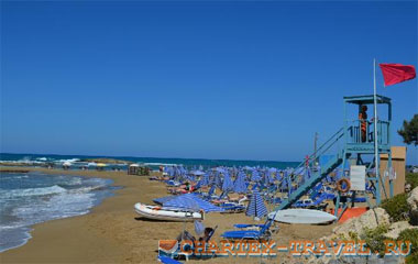 Пляж отеля Aquis Arina Sand Hotel 4*