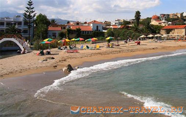Пляж отеля Best Western Kalyves Beach Hotel 4*