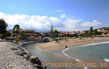 Пляж отеля Best Western Kalyves Beach Hotel 4*