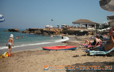 Пляж отеля Blue Aegean Apartotel 4*