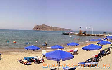 Пляж отеля Canea Mare Hotel Apartments 3*