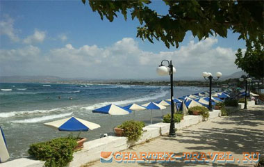 Пляж отеля Corissia Beach Hotel 3*