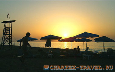 Пляж отеля Danaos Beach Hotel (Sfakaki)