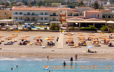 Пляж отеля Dimitrios Village Beach Resort & Spa 4*
