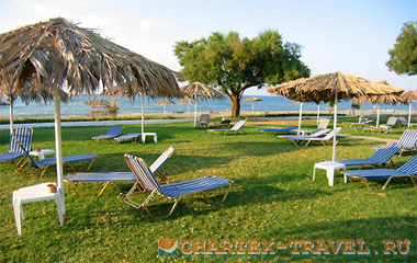 Пляж отеля Geraniotis Beach Hotel 3*