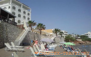 Пляж отеля Glaros Beach Hotel 4*