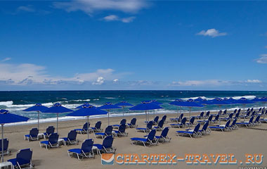 Пляж отеля Ideon Hotel 3* (Rethymnon)