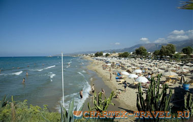 Пляж отеля Ikaros Beach Luxury Resort & Spa 5*