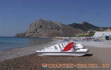 Пляж отеля Atlantica Aegean Park Hotel 5*