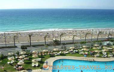 Пляж отеля Belvedere Beach Hotel 4*