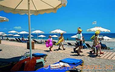 Пляж отеля Grecotel Rhodes Royal 4*