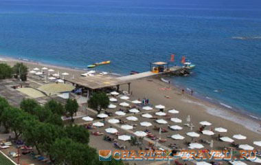 Пляж отеля Louis Colossos Beach Hotel 4*