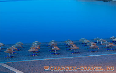 Пляж отеля Mareblue Lindos Bay Resort & Spa 4*