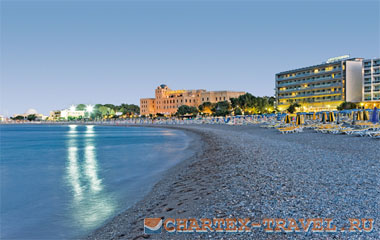 Пляж отеля Mediterranean Hotel 4*