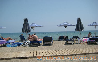 Пляж отеля Mikri Poli Rhodes Resort 4*