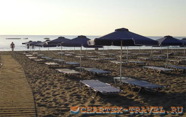 Пляж отеля Mitsis Faliraki Beach Hotel 4*