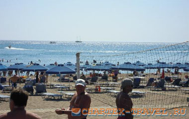 Пляж отеля Mitsis Faliraki Beach Hotel 4*