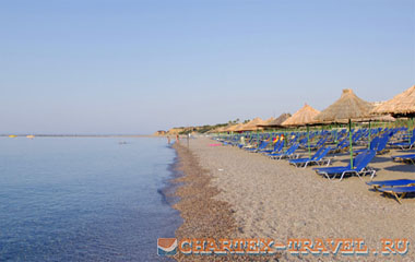 Пляж отеля Mitsis Rodos Maris Resort & Spa 5*