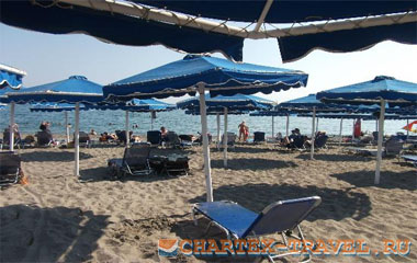 Пляж отеля Mitsis Rodos Village Beach Hotel 5*