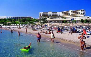 Пляж отеля Aldemar Paradise Mare 5*