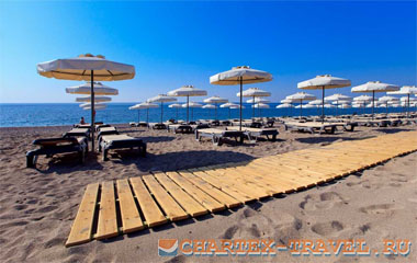 Пляж отеля Princess Andriana Resort & Spa 5*