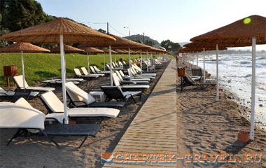 Пляж отеля Sheraton Rhodes Resort 5*