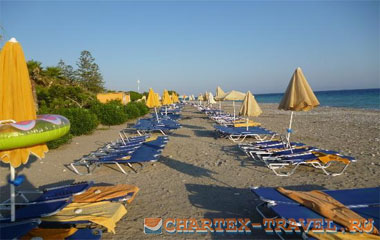 Пляж отеля Sunshine Rhodes Hotel 4*