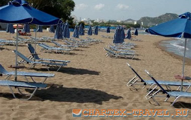 Пляж отеля Telhinis Hotel 2*