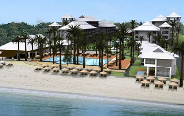 Пляж отеля Ravindra Beach 4*