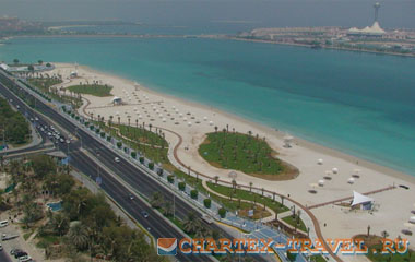 Пляж отеля Cristal Salam Hotel Abu Dhabi 4*