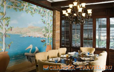 Ресторан отеля Danat Jebel Dhanna Resort 5*