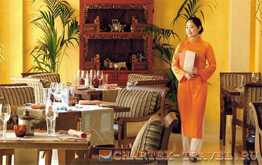 Ресторан отеля Shangri-La Hotel Qaryat Al Beri Abu Dhabi 5*