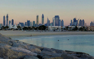 Пляж отеля Bonnington Jumeirah Lakes Towers 5*