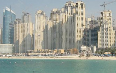 Пляж отеля Courtyard By Marriott Dubai Green Community 4*