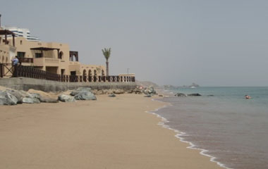 Пляж отеля Iberotel Miramar Al Aqah Beach Resort 5*
